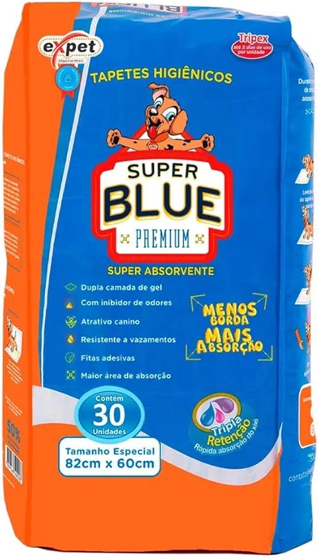 Tapete higiênico super blue premium Clearance