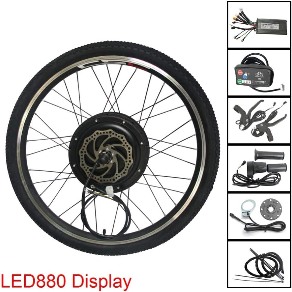 MTB E-Bike Conversion Kit 48V 500W 1000W 1500W Alloy Rim Mountain Bicycle Electric Bike Rear Wheel Conversion Parts with KT LED880 Display