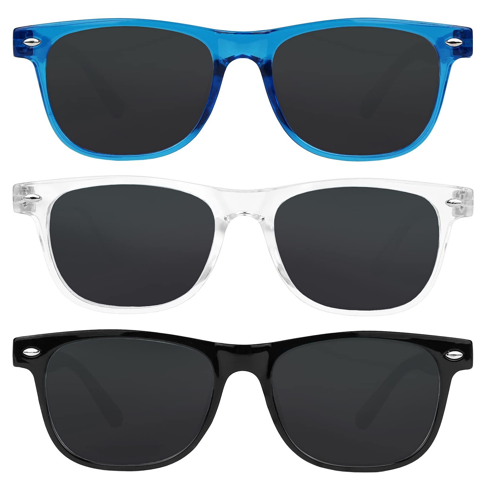 Yogo Vision Kids Sunglasses Polarized Frame Sunglasses for Kids Boys Girls (3 Pack Age 3-10)