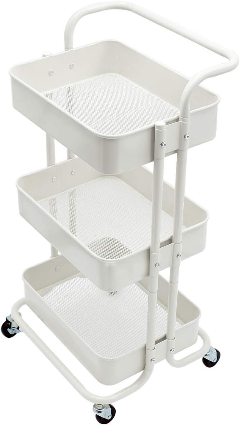 Best Metal Kitchen Cart With 3 Shelves