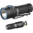 OLIGHT Baton Turbo EDC Rechargeable Handheld Flashlight Bundle IMINI 2 Keychain Light