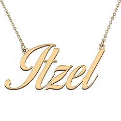 HUAN XUN Customized Custom Simple Any Name Necklace