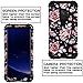 OBBCase Galaxy S9 Case,Galaxy S9 Floral Case,3 in 1 Heavy Duty Hybrid Silicone + Hard PC Sturdy Cover High Impact Resistant Protective Case for Samsung Galaxy S9 Rose Flower