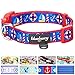 Blueberry Pet Essentials 5 Patterns Peace Bon Voyage Nautical Blue Dream Designer Adjustable Dog Collar, Medium, Neck 14.5