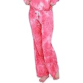 Hello Mello Dyes The Limit Lounge Pants Soft Pajama Tie Dye Bottoms Elastic Waistband Drawstring Tie