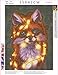 5D Diamond Painting Kits for Adults Kids, Christmas Lights Fox Full Drill Diamond Embroidery Big Size Art Craft for Home Wall Decor 18x12 Inch