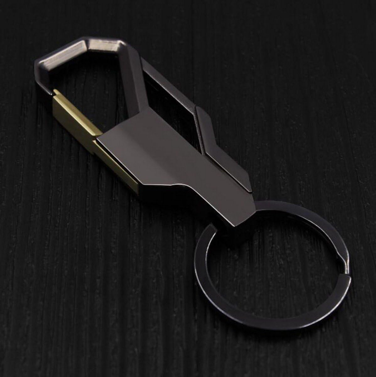 Vividly Men's Personal Keychain Car Keychain (Black)