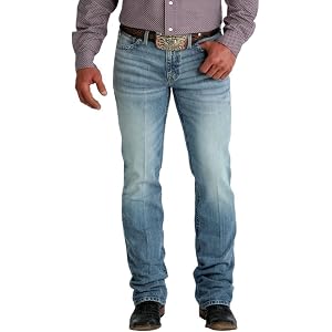 Cinch Men's Ian Slim Medium Stonewash Jeans