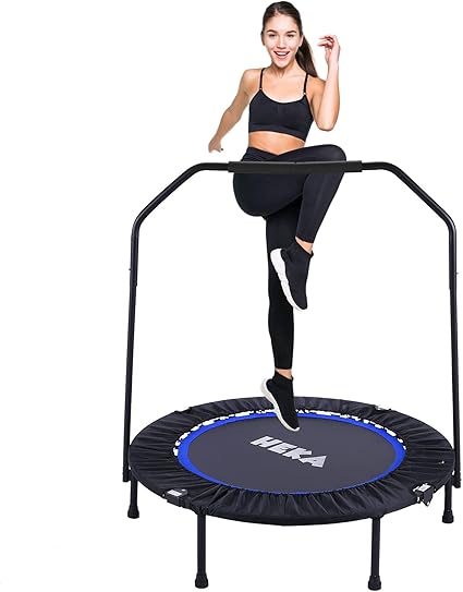 mini exercise trampoline with handle