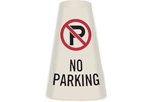 SmartSign No Parking Cone Message Sleeve, Bright Reflective [Cone Not Included]