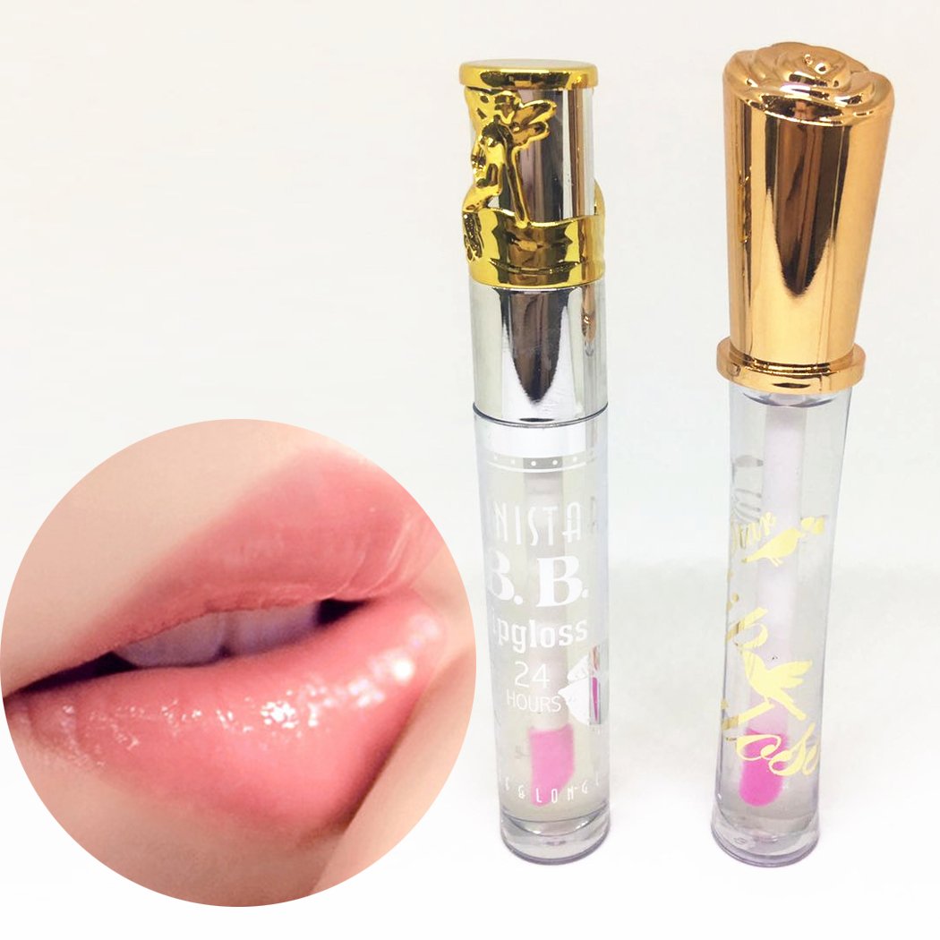 Natural Moisturizing Lip Plumper Gloss Shine Clear Long Lasting Lip Scrub Gentle Exfoliating