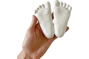 SWEET MEMORIES LIFE CASTING CO Sweet Memories Baby Hands and Feet Casting kit for Babies 0-9 Months, Makes 2-8 Casts - DIY Hand and Footprint Keepsake, Infant Imprints, New mom Baby Shower Christmas Gift