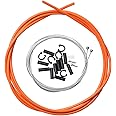 corki Cycles Universal Bicycle Shifter Cable Housing Set for Bike Derailleurs - Orange