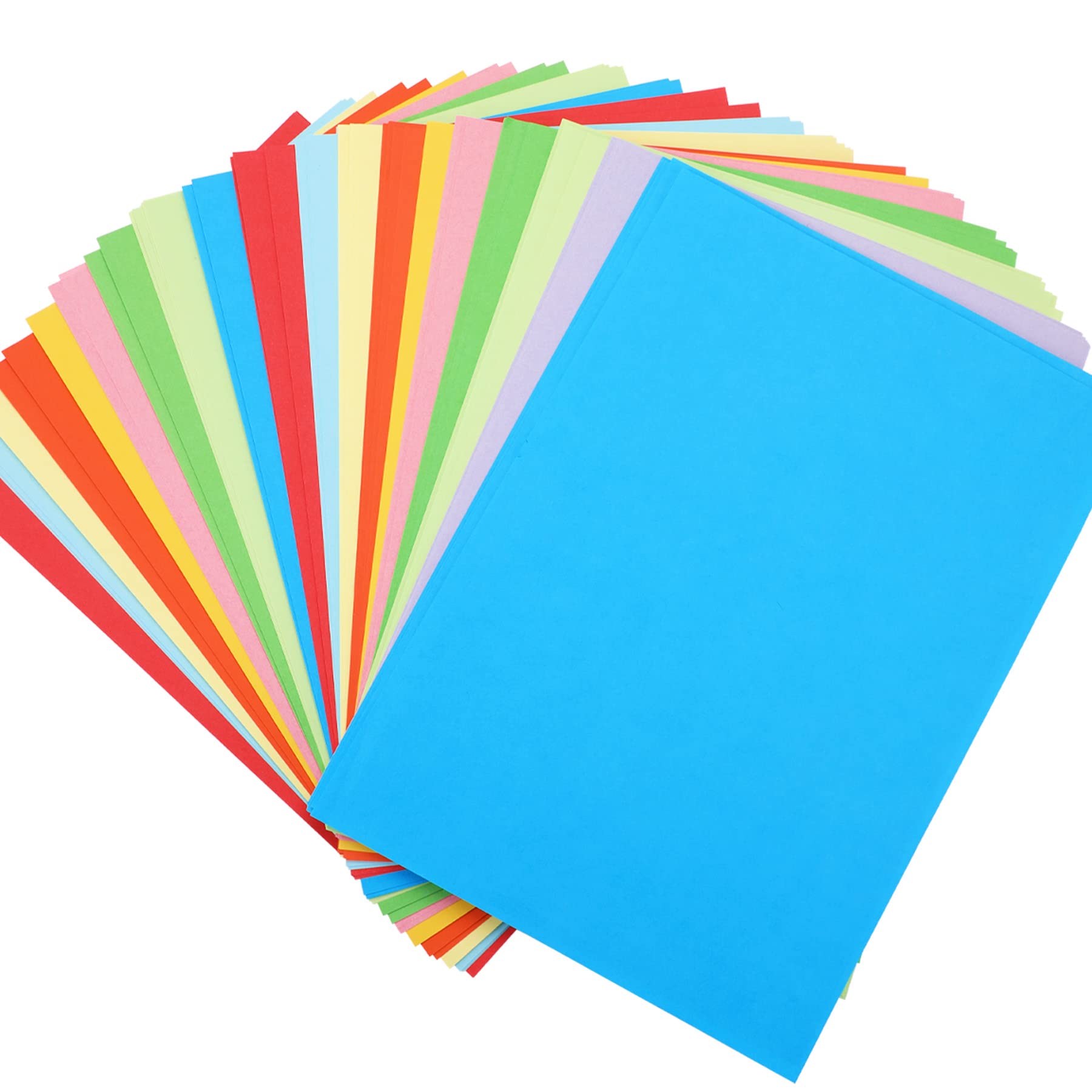 SANNIX 200 Sheets 10 Colors Coloured Paper A4, Coloured Origami Paper, Double Sided, Colored Copy Card Paper for Printing Manual Origami Paper DIY Arts and Crafts
