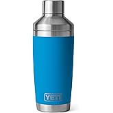 YETI Rambler 20 oz Cocktail Shaker, Stainless Steel, Vacuum Insulated, Big Wave Blue