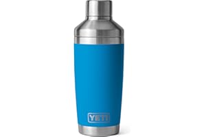 YETI Rambler 20 oz Cocktail Shaker, Stainless Steel, Vacuum Insulated, Big Wave Blue