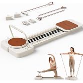 FED Fitness Pilates Reformer, Foldable Pilates Equipment for Home Workouts | Adjustable Resistance, Smooth &amp; Quiet Glide, Suitable for Beginners, Up to 220 lbs Weight Capacity, Easy Assembly