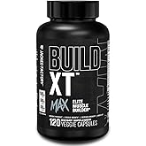 Jacked Factory Build-XT Max Muscle Builder for Men and Women - ATP Supplement with Peak02 Cordyceps, KSM-66 Ashwagandha, & ElevATP for Muscle Recovery, Muscle Growth, Increased Endurance - 120 Count