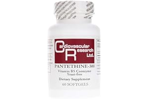 Cardiovascular Research Pantethine-300 Vitamin B5, White, 60 Count