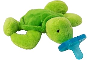 WubbaNub Infant Pacifier, Silicone, Latex Free,Phthalate Free - Turtle