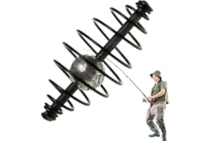 Bait Cage for Fishing - Carp Fishing Equipment | Portable Dispersion Trap | Spring Basket Bait Holder | River Camping Hiking 
