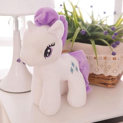 Thboxes Little Pony Rainbow Plush Soft Kids Hug Stuff Toy 20cm Toy Doll Gift White 20cm