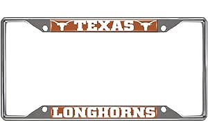 FANMATS NCAA Unisex-Adult Chrome Metal License Plate Frame