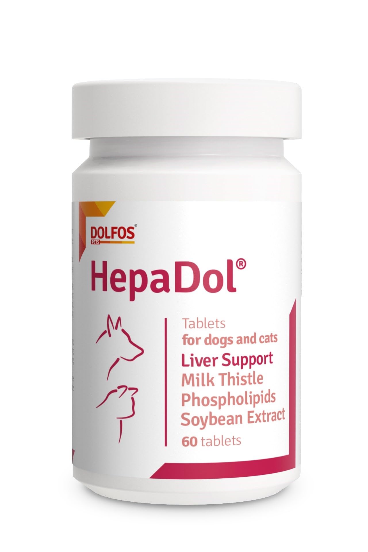 HepaDol Liver Support for Cats and Dogs 60 tablets enriched with Milk Thistle Ornithine Arginine Taurine