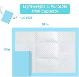 Buyockss Baby Disposable Underpad 100 Count 13x18 Inch Waterproof SAP Padding view 6