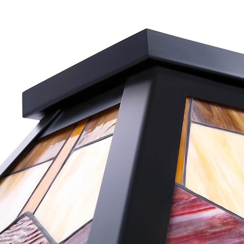 Stain Glass Antique Billiard Lighting Vintage Hanging Pool Table