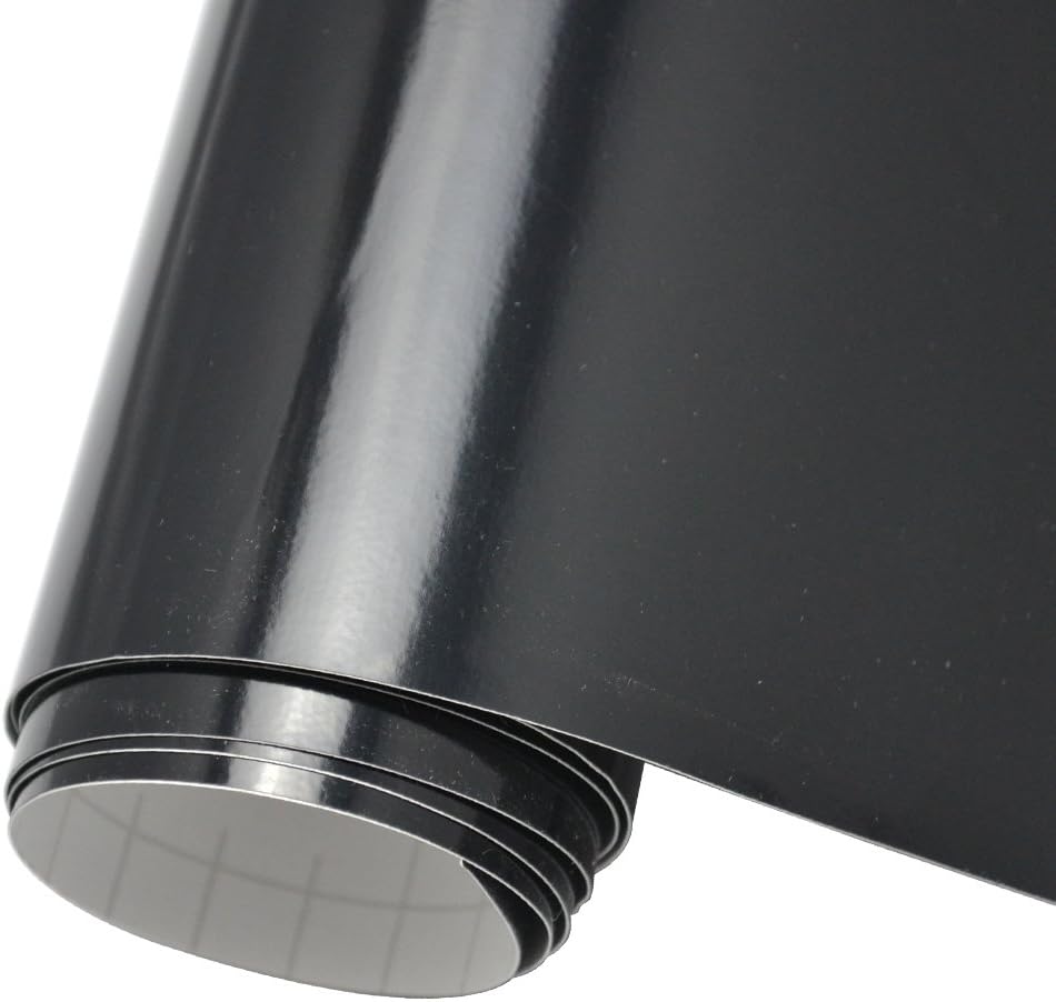 VINYL FROG Glossy Black Adhesive-Backed Vinyl Roll 12''x10ft Permanent Vinyl for Sign Plotters Letters, Decals and Craft Cutters - Image 4