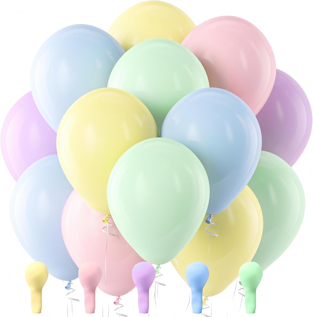 XEANCO Balloons 50 Pcs 10 inch Latex Pastel Party Wedding Decoration XB-1
