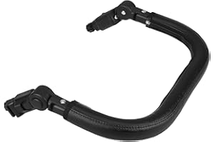 BESPORTBLE Universal Baby Stroller Armrest Adjustable Safety Bar Button Release Fits Over 98% Strollers Compatible Tube Shape