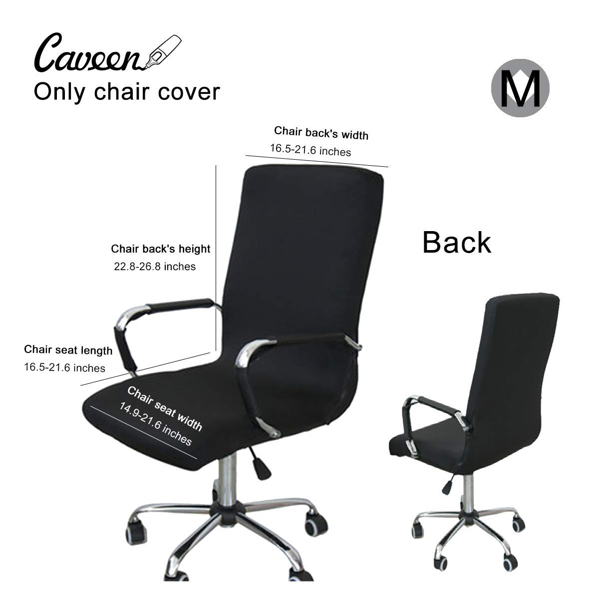 Best wide leather office chair slip cover with arms