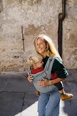 Beco Toddler Carrier 100% Cotton Extra Wide Seat Front-Carry Backpack Grey view 7