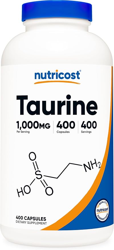 Nutricost Taurine 1000mg 400 Capsules