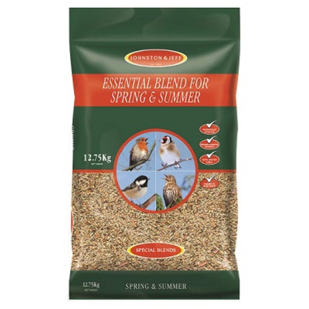 Johnston & Jeff Essential Blend for Spring and Summer Bird Seed, 12.75 kg