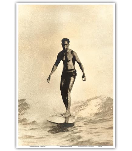 Amazon.com: Hawaiian Duke Kahanamoku & Brothers Surfboards Waikiki