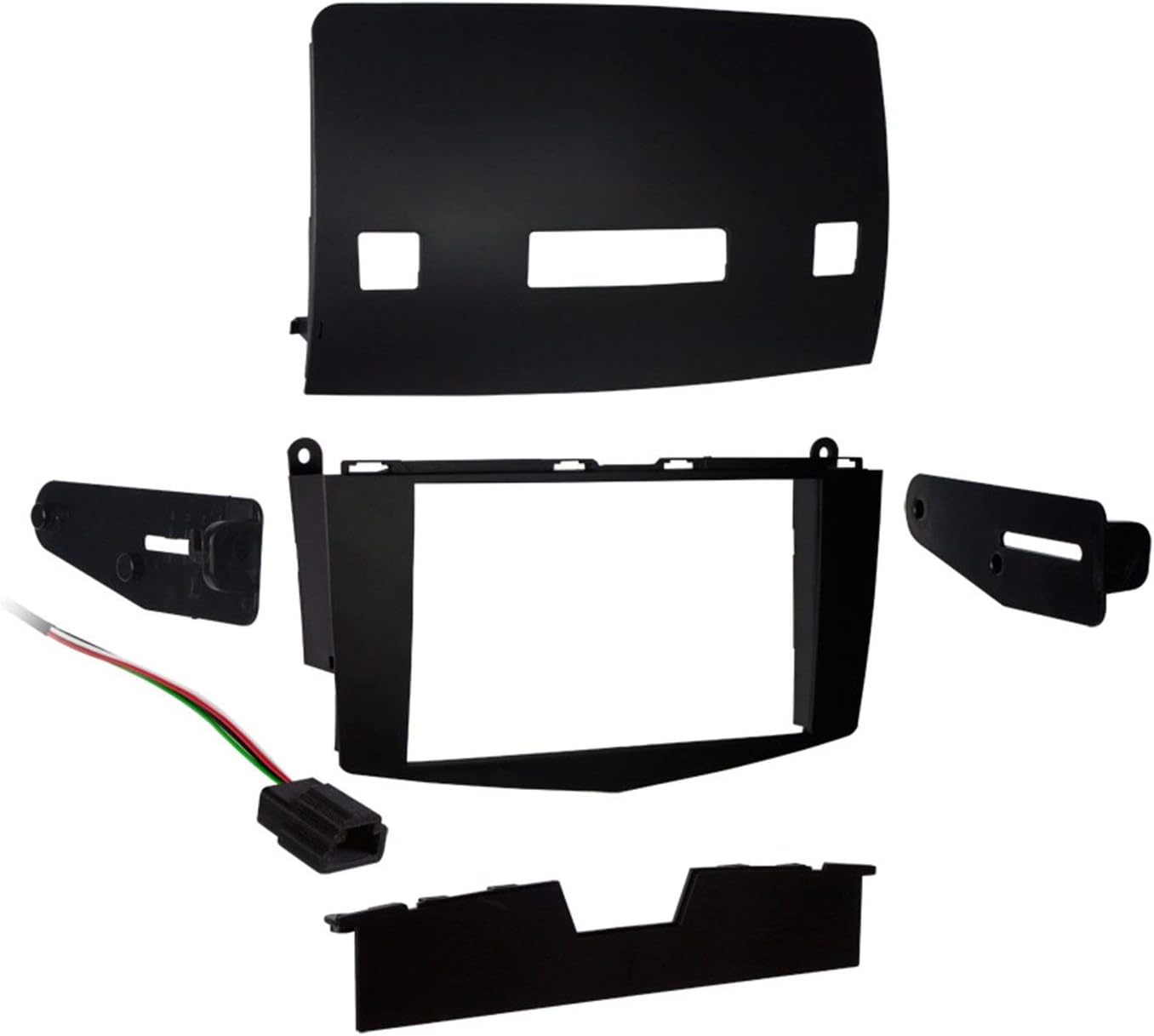Metra 95-8717 Double DIN Installation Kit for Select 2007-Up Mercedes C-Class (Black) (Renewed)