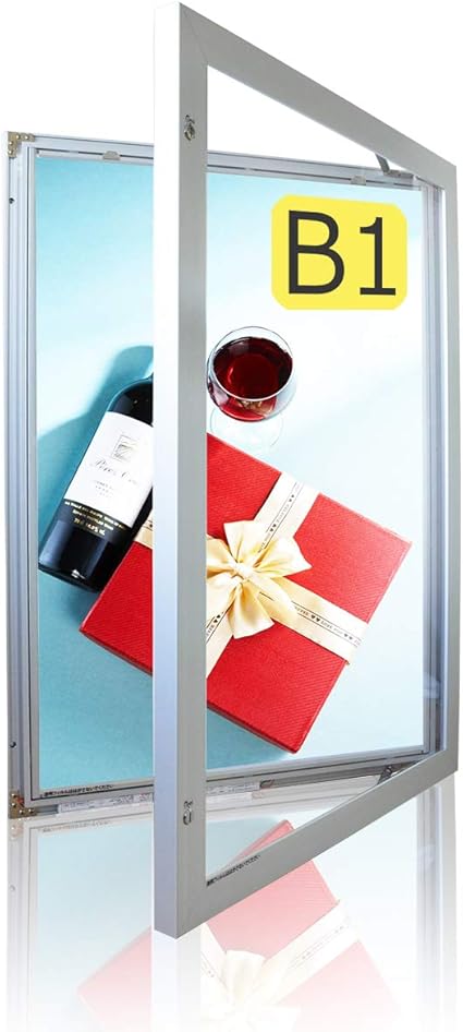 Amazon 屋外用防水看板 Ledライトパネル 防水led看板 Led パネル ライト Ledライト 照度8000lux以上 高輝度 B1 シルバー 店舗用看板 壁掛け看板 電源内蔵式 型番 Okh49 B1 Sv 店舗看板 文房具 オフィス用品