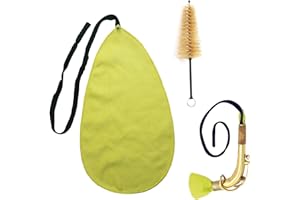 2Piece Clarinet Cleaning Kit, Includes Cleaning Cloth and Mouthpiece Brush, Durable, Soft, and Easy to Use, Perfect for Music