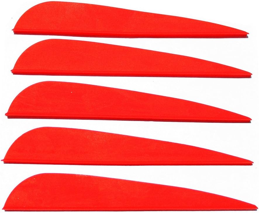 Letszhu Arrows Vanes 4 Inch Plastic Feather Fletching for DIY Archery Arrows 50 Pack (Green) : Sports & Outdoors