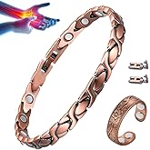 Vicmag Copper Bracelet for Women Ultra Strength Magnetic Bracelets with Effective Magnets 99.9% Pure Copper Jewelry Present with Adjustment Tool
