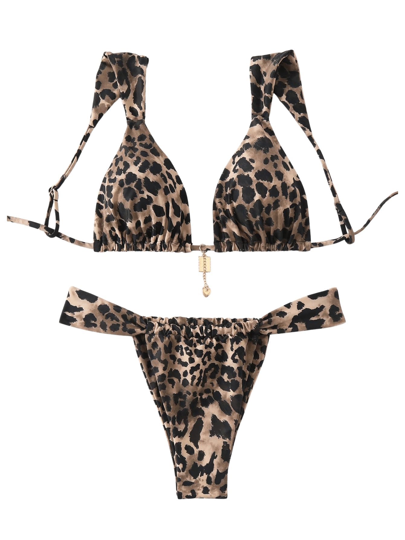 Bikini 2 Pièces Tezenis Imprimé Léopard – Taille Soutien-gorge 80/70/32, Culotte S – Push-up – Neuf Avec étiquettes