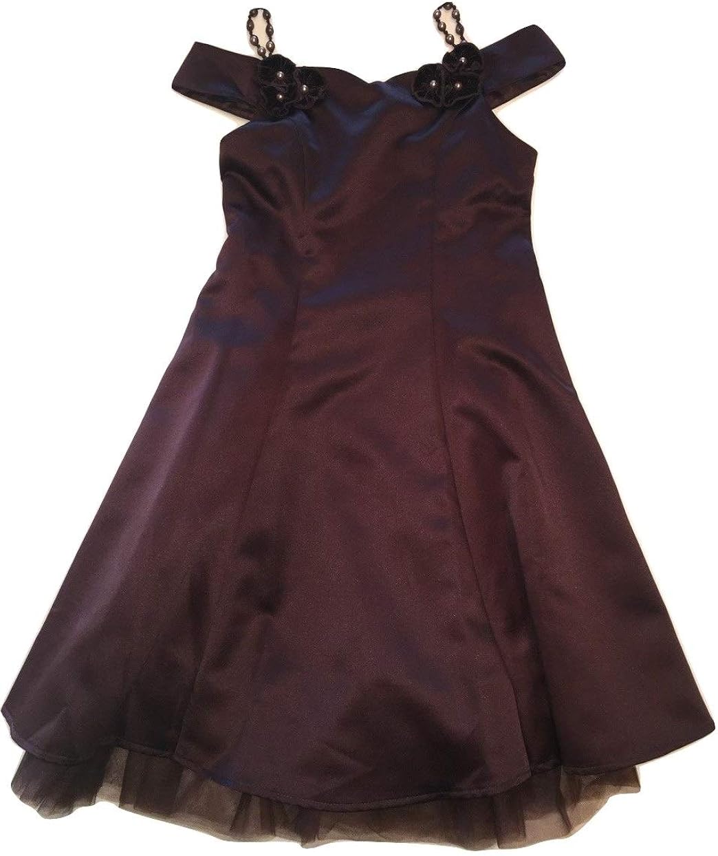 satin embellished dress