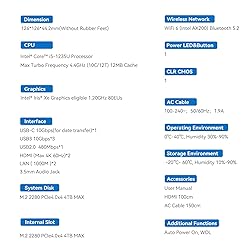 Beelink EQI Mini PC W11 Pro, i5-1235U