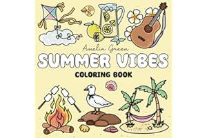 Summer Vibes Coloring Book: 60 Bold & Easy Designs of Joyful Summer Days, Fun Beach Activities, Relaxing Scenes & Much More (Suitable for Both Kids & Adults) (Bold and Easy Series)