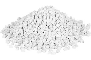 Ceramic Filler Media, Small Ceramic Media Rock Tumbling Ceramic Triangle Pellets for Vibration Polishing Grinding Machine 0.2