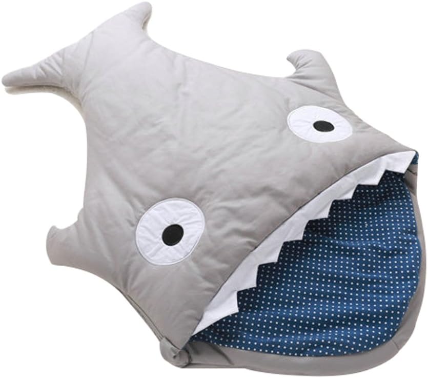 baby bites shark sleeping bag