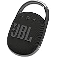 JBL Clip 4: Portable Speaker with Bluetooth, Built-in Battery, Waterproof and Dustproof Feature (Black)